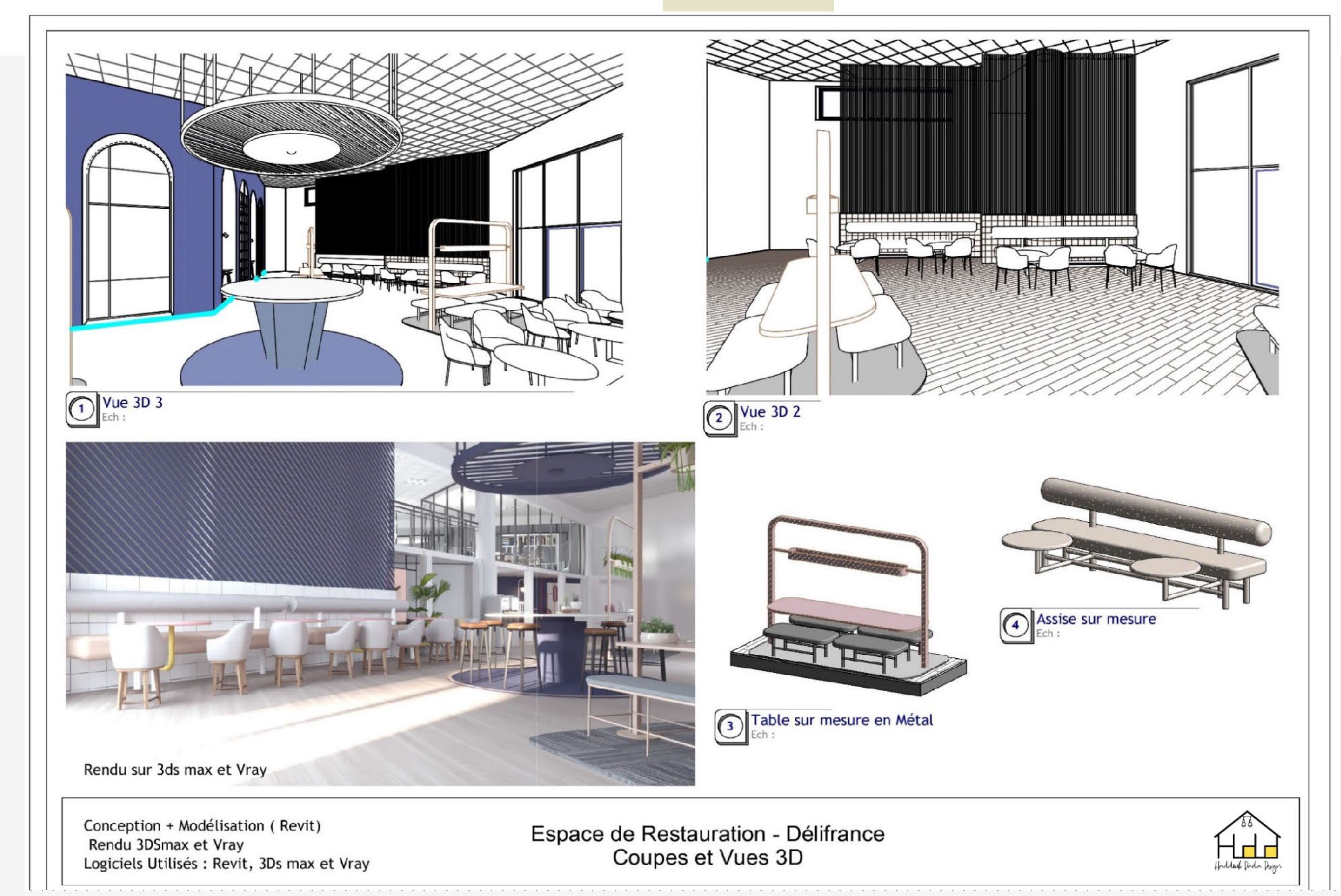 Délifrance — Vues 3D et mobilier sur mesure
