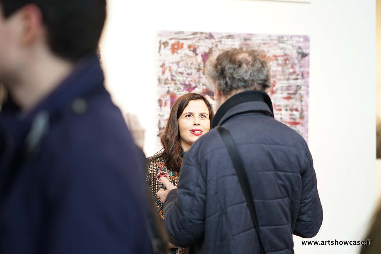 Exposition — Échange avec un visiteur